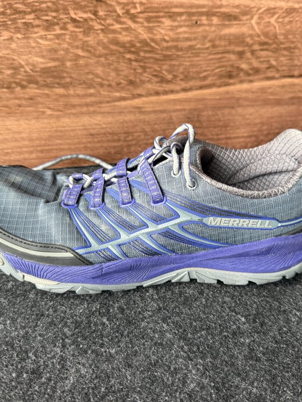 Merrell All Out Rush LEFT Shoe Only Women's 9.5 Gray Purple Replacement
